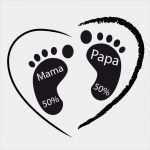 Babytagebuch Vorlage Genial Herz Mit Babyfüßen Und Mama Papa Schriftzug Plottergrafik