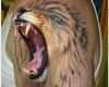 Bad Vorlagen Gut Farbiges Löwen 3d Tattoo Für Den Oberarm