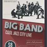 Band Flyer Vorlagen Hübsch Big Band Jazz Flyer