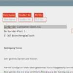 Bank Kündigung Vorlage Hübsch Santander Kündigung Vorlage Download Chip