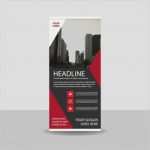 Banner Vorlage Kostenlos Luxus Rot Schwarz Kreative Roll Up Banner Vorlage