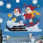 Basteln Fensterbilder Weihnachten Vorlagen Süß Fensterbild Bastelvorlage Winterfreunde Fischer