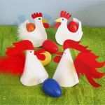 Basteln Mit Filz Vorlagen Einzigartig Bastelvorlagen Ostern Hahn Aus tonpapier Oder Filz Selber