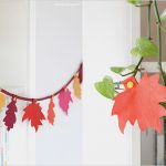 Basteln Mit Filz Vorlagen Wunderbar Herbst Girlande Aus Filz