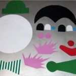 Basteln Mit tonpapier Vorlagen Kostenlos Best Of Bastelvorlage Clown Aus tonpapier Selber Basteln