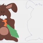 Basteln Mit tonpapier Vorlagen Kostenlos Einzigartig Osterhasen Aus tonpapier Basteln