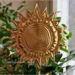 Basteln Prägefolie Vorlagen Bewundernswert sommerbasteln Metallfolie sonnenschein Pflanzenstecker