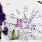 Basteln Prägefolie Vorlagen Fabelhaft Decoupage Uhr Kreativzauber ★ Bastelblog Mit Vielen