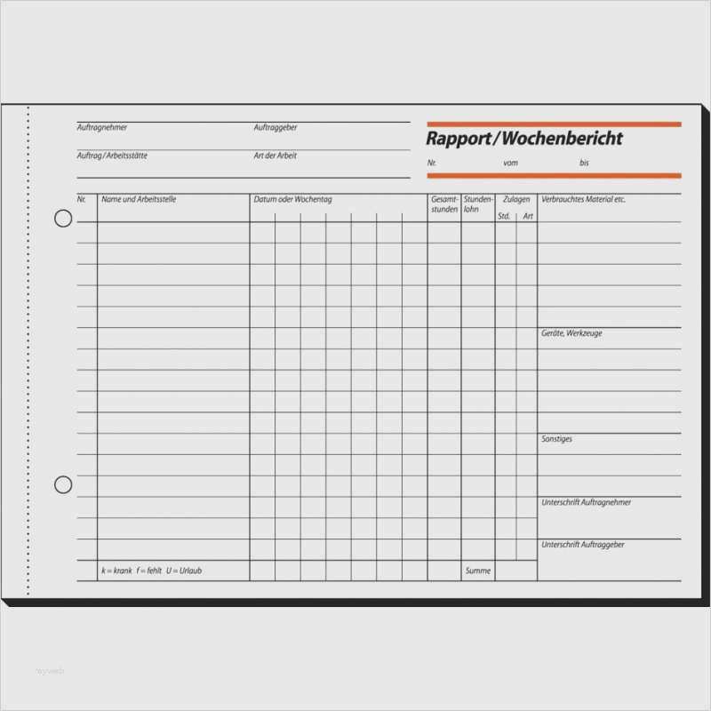 Bau Wochenbericht Vorlage Genial Bau Tagesbericht Vorlage Beste Sigel formularbuch