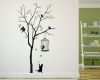 Baum An Wand Malen Vorlagen Angenehm Wandtattoo Baum Mit Vogelkäfig Und Katze