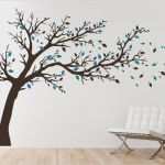 Baum An Wand Malen Vorlagen Erstaunlich Wandtattoo Baum Mit Fliegenden Blättern Xxl Bei Homesticker