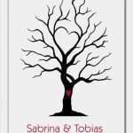 Baum Fingerabdruck Hochzeit Vorlage Beste Wedding Tree Sabrina Und tobias Rot Grün Lila Shop