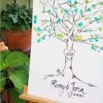 Baum Hochzeit Fingerabdruck Vorlage Erstaunlich Hochzeits Diy Ein Baum Aus Fingerabdrücken