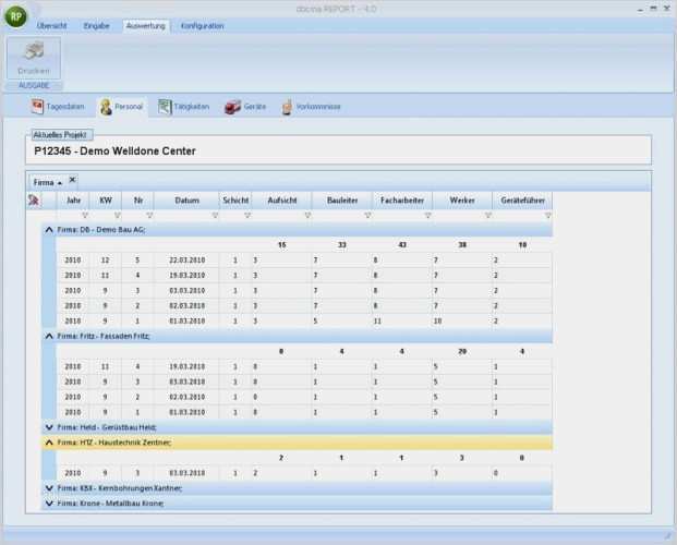 Bautagebuch Vorlage Word Elegant Docma Report Bautagebuch software Download