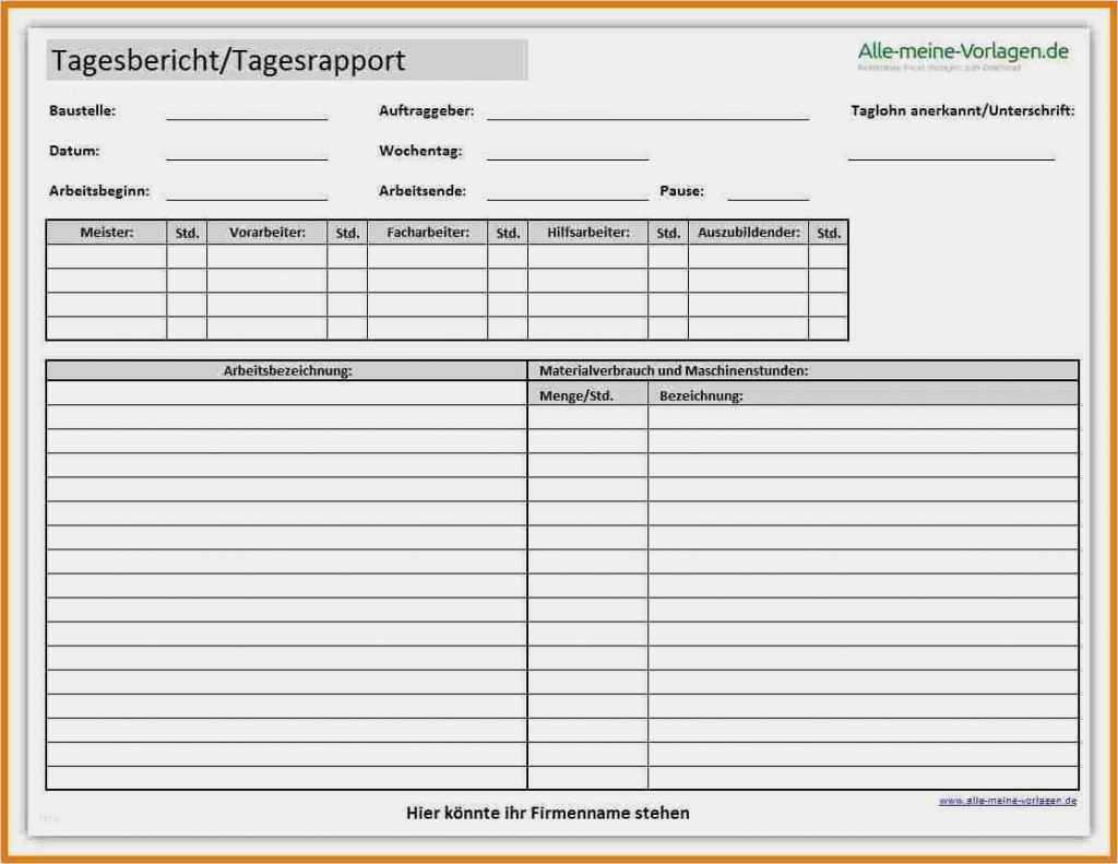 Bautagesbericht Word Bautagebuch 2014 06 Download Shareware De