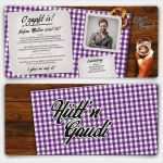 Bayerische Einladung Vorlage Cool Geburtstagseinladungen Hütt N Gaudi In Lila Mit Foto