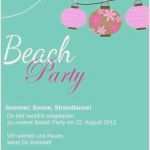 Beach Party Einladung Vorlage Erstaunlich Genial Einladung Beach Party Oder Erstaunlich Einladung