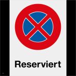 Beachflag Vorlage Großartig Parkverbot Reserviert Hochformat Von Onlinesticker