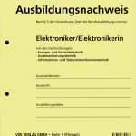 Berichtsheft Berufsschule Vorlage Fabelhaft Ausbildungsnachweis Elektronik E Handwerk Lineshop