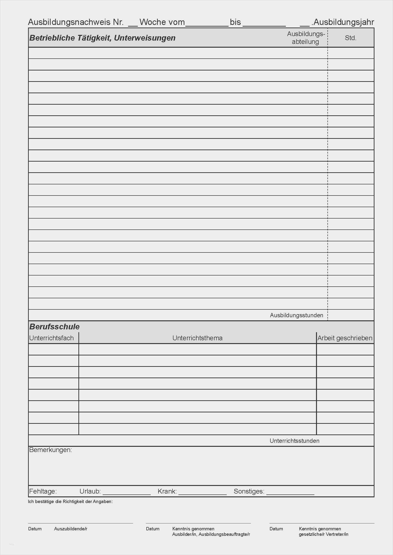 Berichtsheft Tagesberichte Vorlage Schönste Berichtsheft Vorlage Word – Mimpi