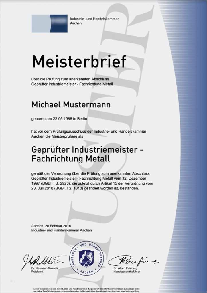 Berichtsheft Vorlage Ihk Bayern Schön Prüfungszeugnis Gesellenbrief Kaufen