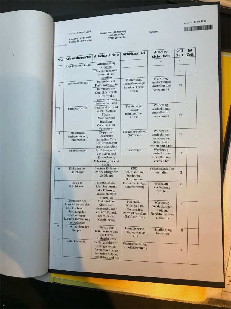 Berichtsheft Vorlage Schreiner Best Of Born2btischler Schreiner Blog