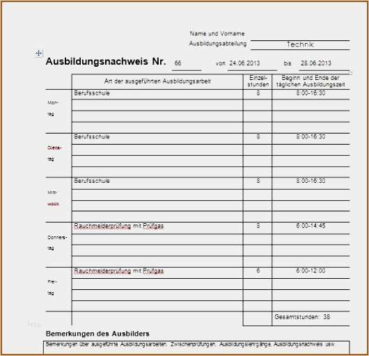 Berichtsheft Vorlage Täglich Kostenlos Angenehm 18 Wochenbericht Vorlage Excel Vorlagen123 Vorlagen123