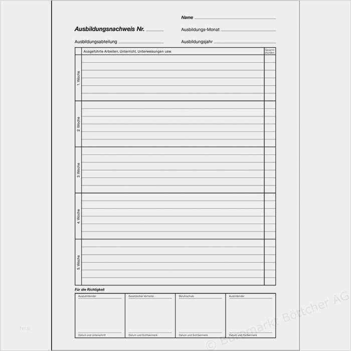 Berichtsheft Vorlage Täglich Kostenlos Erstaunlich Ausbildungsnachweis Ihk Vorlage – Kostenlos Vorlagen