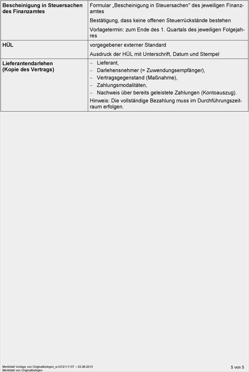 Bescheinigung über Geleistete Arbeitstage Vorlage Bewundernswert Merkblatt Vorlage Von originalbelegen Pdf