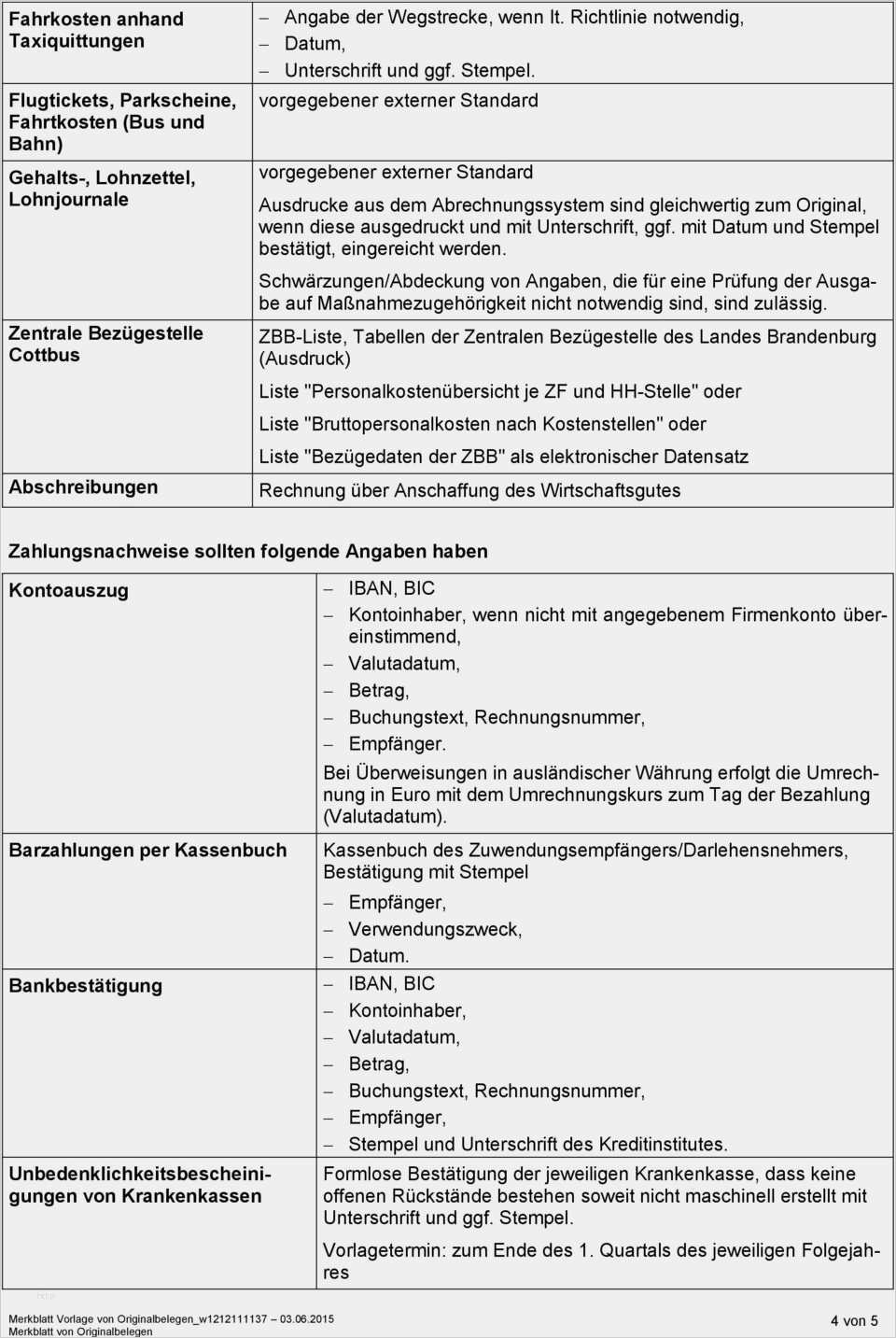 Bescheinigung über Geleistete Arbeitstage Vorlage Großartig Merkblatt Vorlage Von originalbelegen Pdf