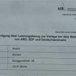 Bescheinigung über Leistungsbezug Zur Vorlage Bei Dem Beitragsservice Erstaunlich Anarchistischer Journalist Bescheinigung über