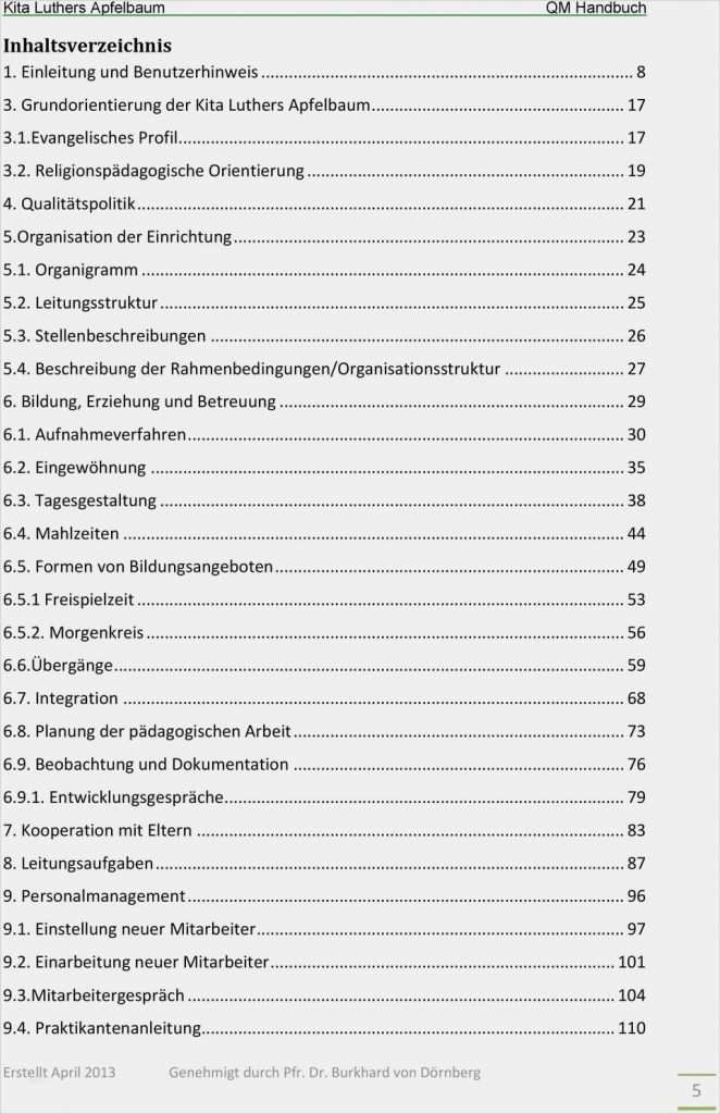 Beschwerdemanagement Kita Vorlage Best Of April 2013 Qm Handbuch Kita Luthers Apfelbaum Genehmigt
