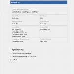 Besprechungsprotokoll Vorlage Kostenlos Genial Vorlage Für Ein Besprechungsprotokoll – Vorlage – Business