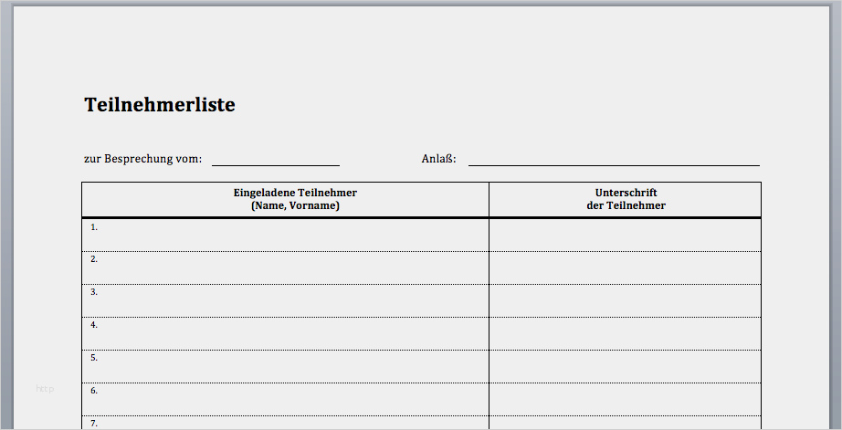 Besprechungsprotokoll Vorlage Pdf Schönste Vordruck Besprechnungsprotokoll &amp; Teilnehmerliste