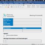 Besprechungsprotokoll Vorlage Pdf Wunderbar Run My Accounts Protokoll Vorlage Run My Accounts Ag