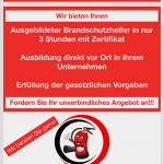 Bestellung Brandschutzhelfer Vorlage Großartig Brandschutzhelfer Bestellung Kostenlose Vorlage Zum
