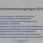 Betriebsabrechnungsbogen Vorlage Pdf Erstaunlich Betriebsabrechnungsbogen Berechnen Kostenstellenrechnung