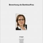 Bewerbung Als Bankkauffrau Vorlage Luxus Bewerbungsdeckblatt