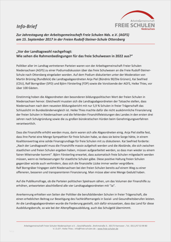 Bewerbung Informatiker Vorlage Beste Jahrestagung Freier Schulen In Niedersachsen