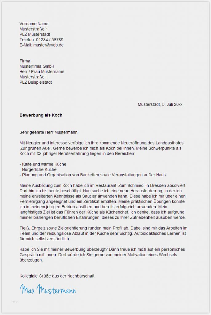 Bewerbung Informatiker Vorlage Schönste Bewerbungsschreiben Muster Bewerbungsschreiben Hotel