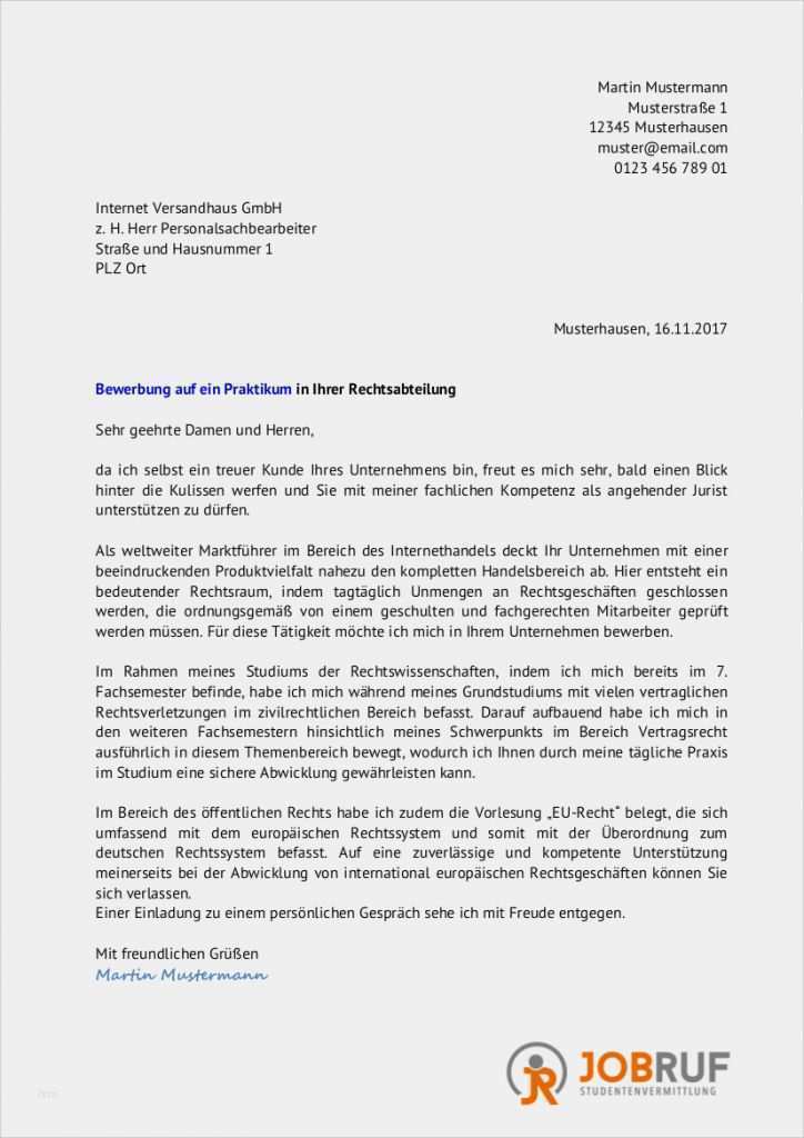 Bewerbung Kassiererin Vorlage Schönste Bewerbung Für Ein Praktikum Im Studium