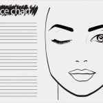 Bewerbung Make Up Artist Vorlage Elegant Gesicht Diagramm Make Up Artist Leer Vorlage Vektor