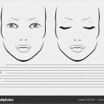 Bewerbung Make Up Artist Vorlage Schön Gesicht Diagramm Make Up Artist Leer Vorlage Vektor