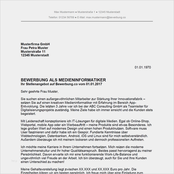 Bewerbung Produktmanager Vorlage Beste Bewerbung Als Me Ninformatiker Me Ninformatikerin