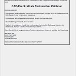 Bewerbung Technischer Zeichner Ausbildung Vorlage Schön Bewerbung Technischer Zeichner Berufseinsteiger