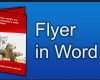 Bewerbungsflyer Vorlage Word Kostenlos Wunderbar Flyer Selber Machen In Word