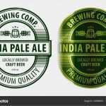 Bier Etikett Vorlage Beste Bier Etikett Vorlage — Stockvektor © Heizel