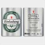 Bier Etikett Vorlage Einzigartig Einladungskarten Zum Geburtstag Als Bierdose Bier