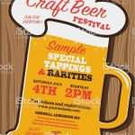 Bier Etikett Vorlage Photoshop Fabelhaft Craft Beer Festival Plakat Designvorlage Stock Vektor Art
