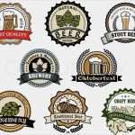 Bier Etikett Vorlage Schönste Brauerei Und Bier Etiketten Vektorgrafik